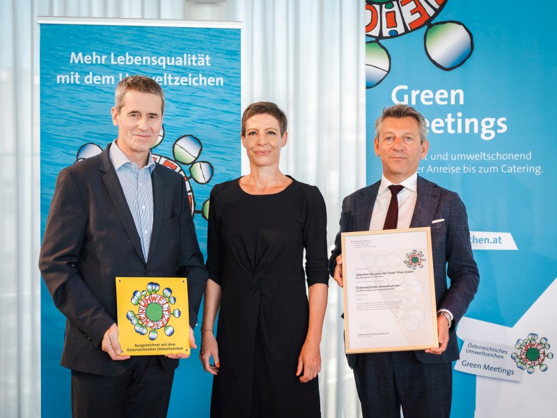 Awarding of the Austrian Ecolabel to the Jewish Museum Vienna